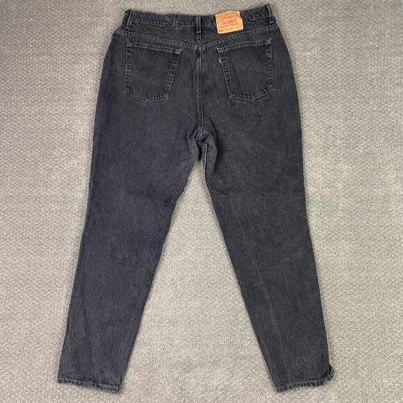 Vintage Levi's 550 Jeans Womens 22W Fit 39 x 31.5 Black Relaxed Fit Tapered Leg - Picture 3 of 14